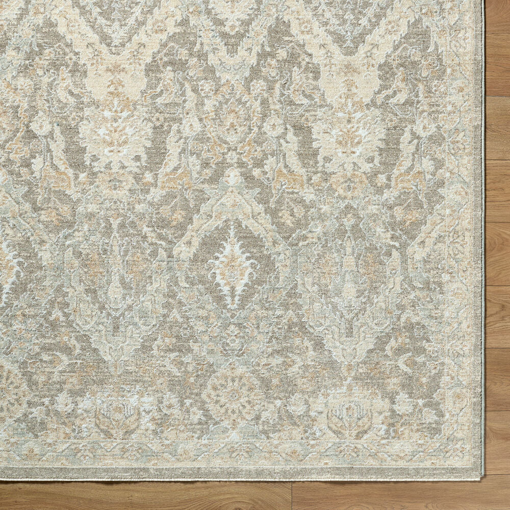 Lotus Cream/Tan Machine Woven Rug LOT-2311 - overhead