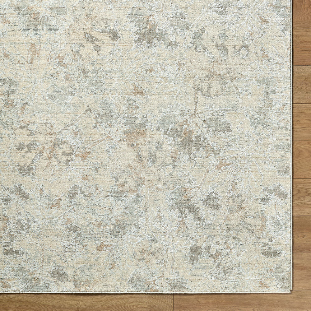 Lotus Cream/Tan Machine Woven Rug LOT-2313 - overhead