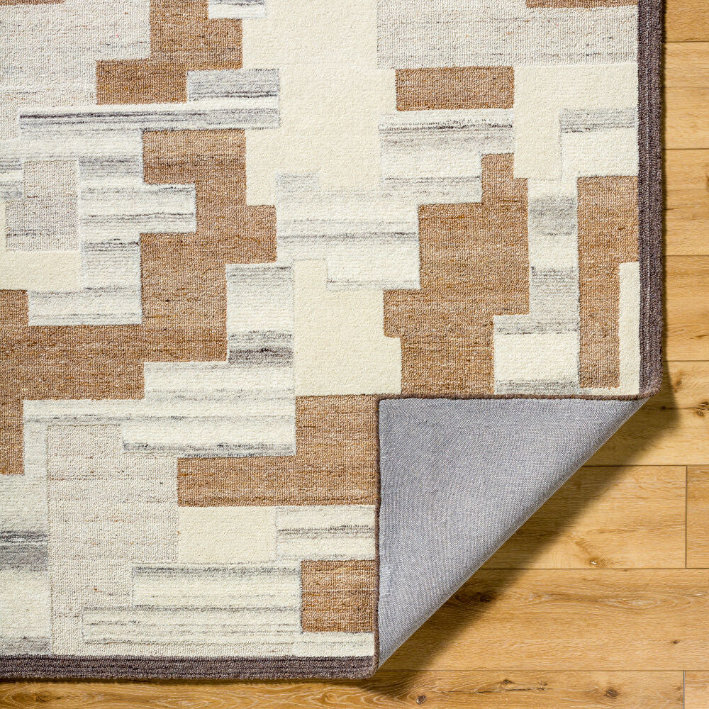 La Puna Brown/White Handmade Rug LPN-2304 - fold