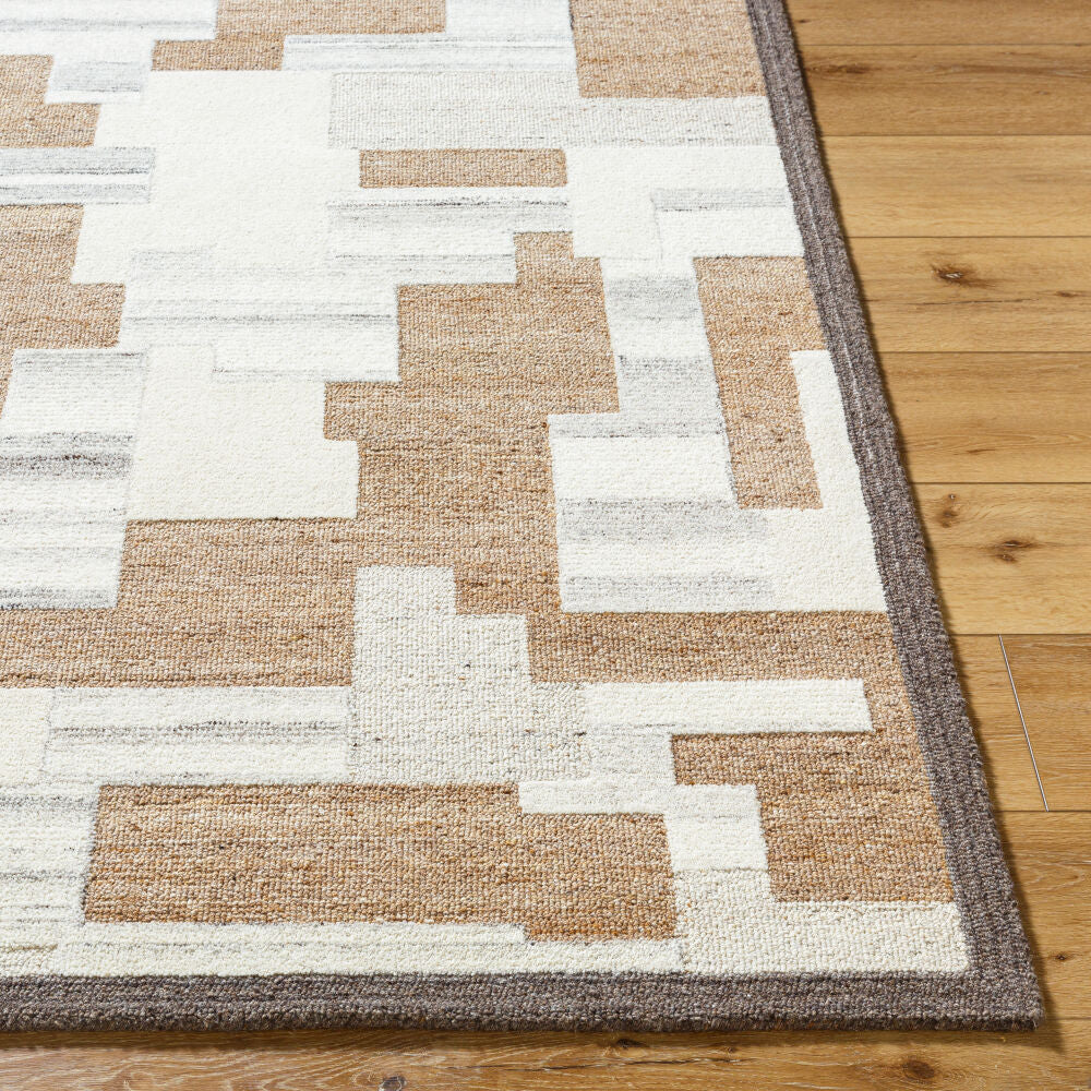 La Puna Brown/White Handmade Rug LPN-2304 - front