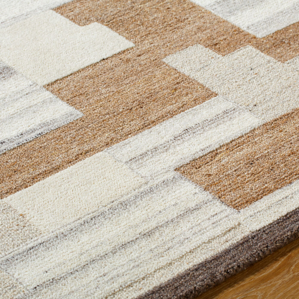 La Puna Brown/White Handmade Rug LPN-2304 - texture