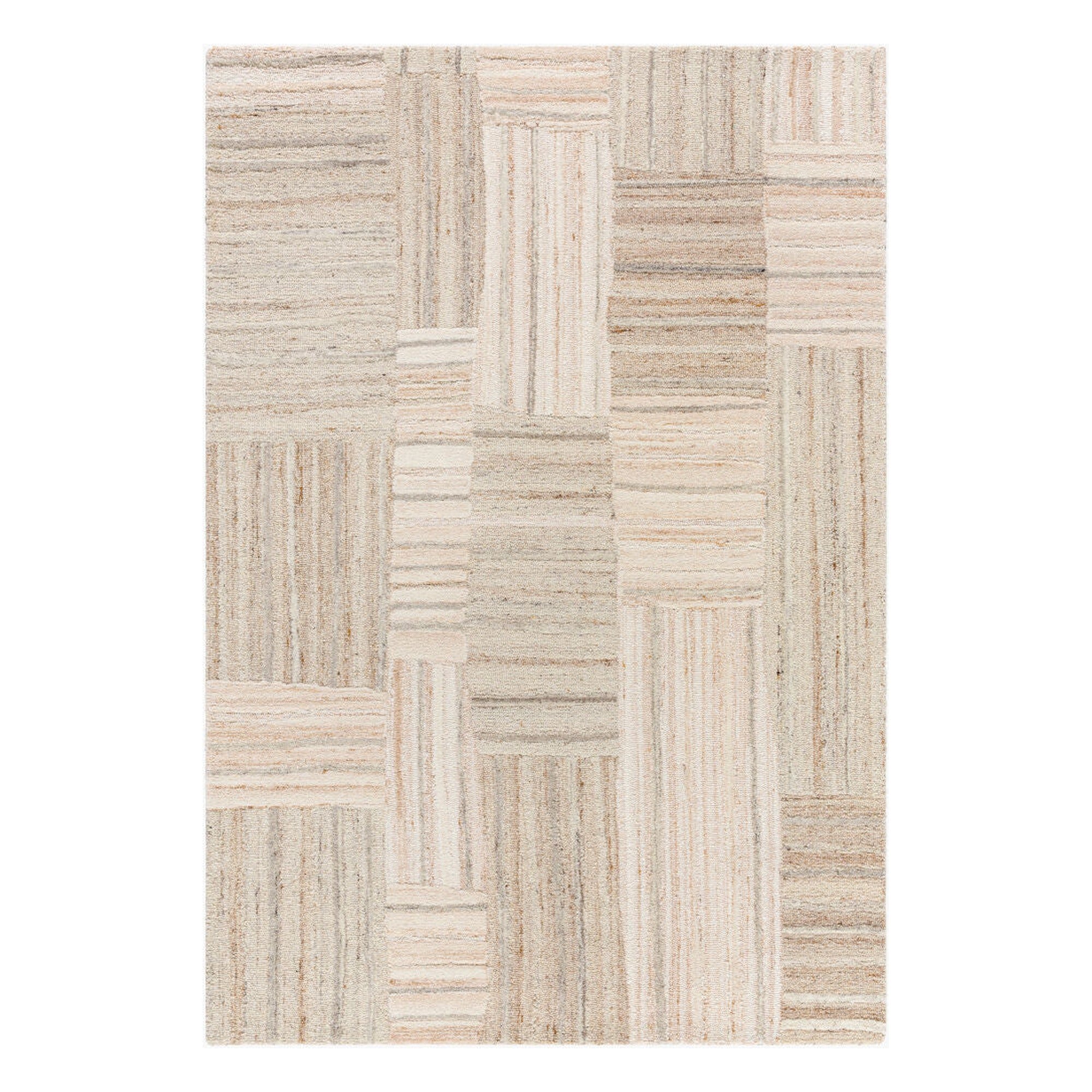 La Puna Brown/White Handmade Rug LPN-2305 - 2' x 3'
