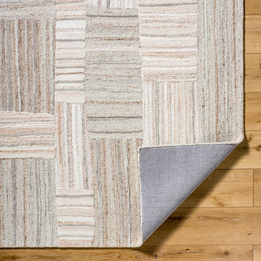La Puna Brown/White Handmade Rug LPN-2305 - fold