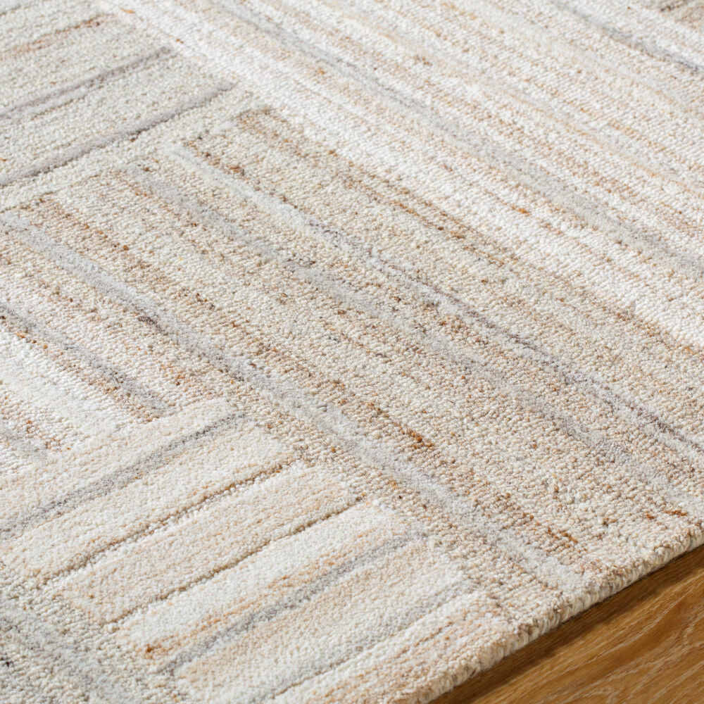La Puna Brown/White Handmade Rug LPN-2305 - texture