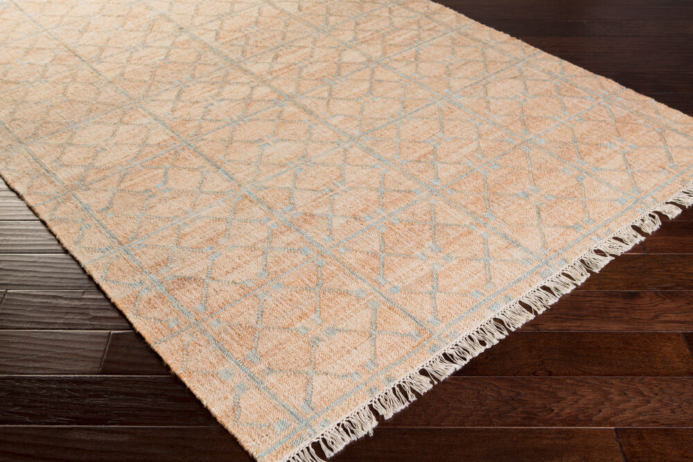 Laural Cream/Tan Handmade Rug LRL-6014 - corner