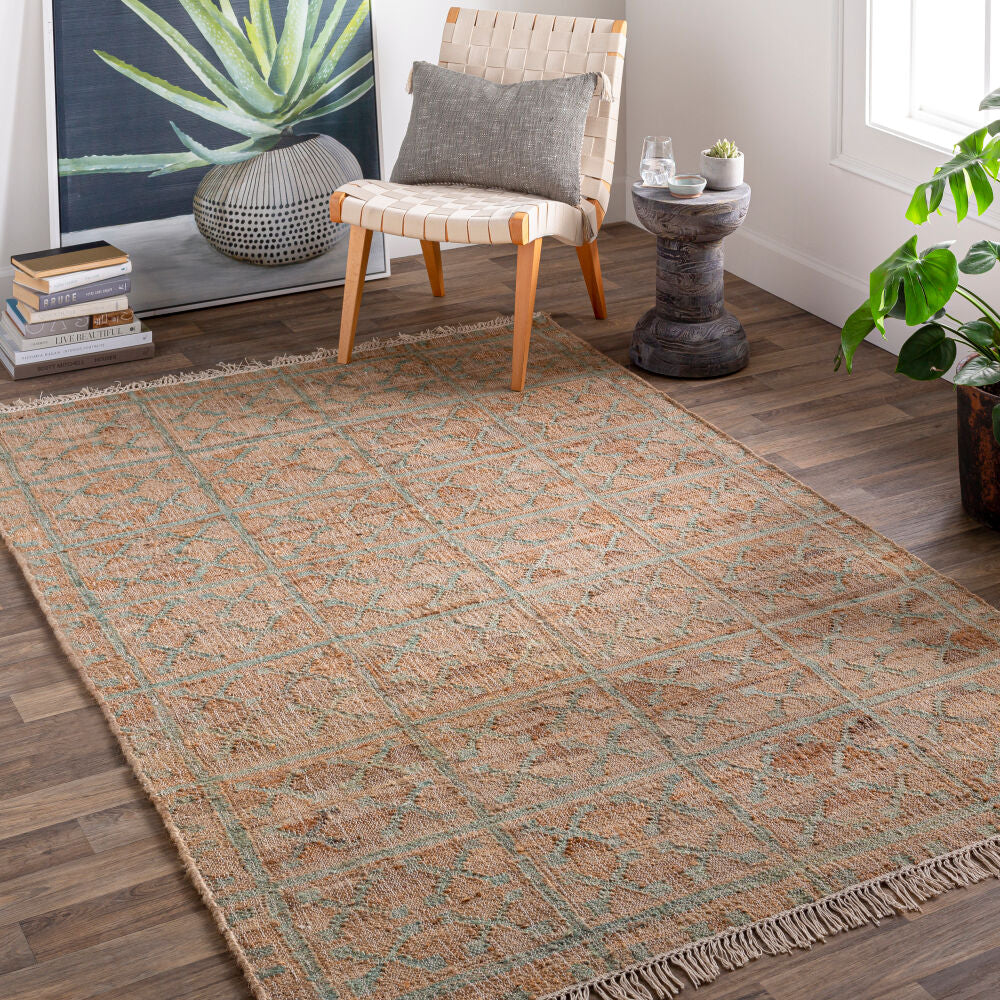 Laural Cream/Tan Handmade Rug LRL-6014 - roomscene