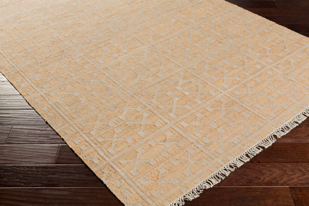 Laural Cream/Tan Handmade Rug LRL-6016 - corner
