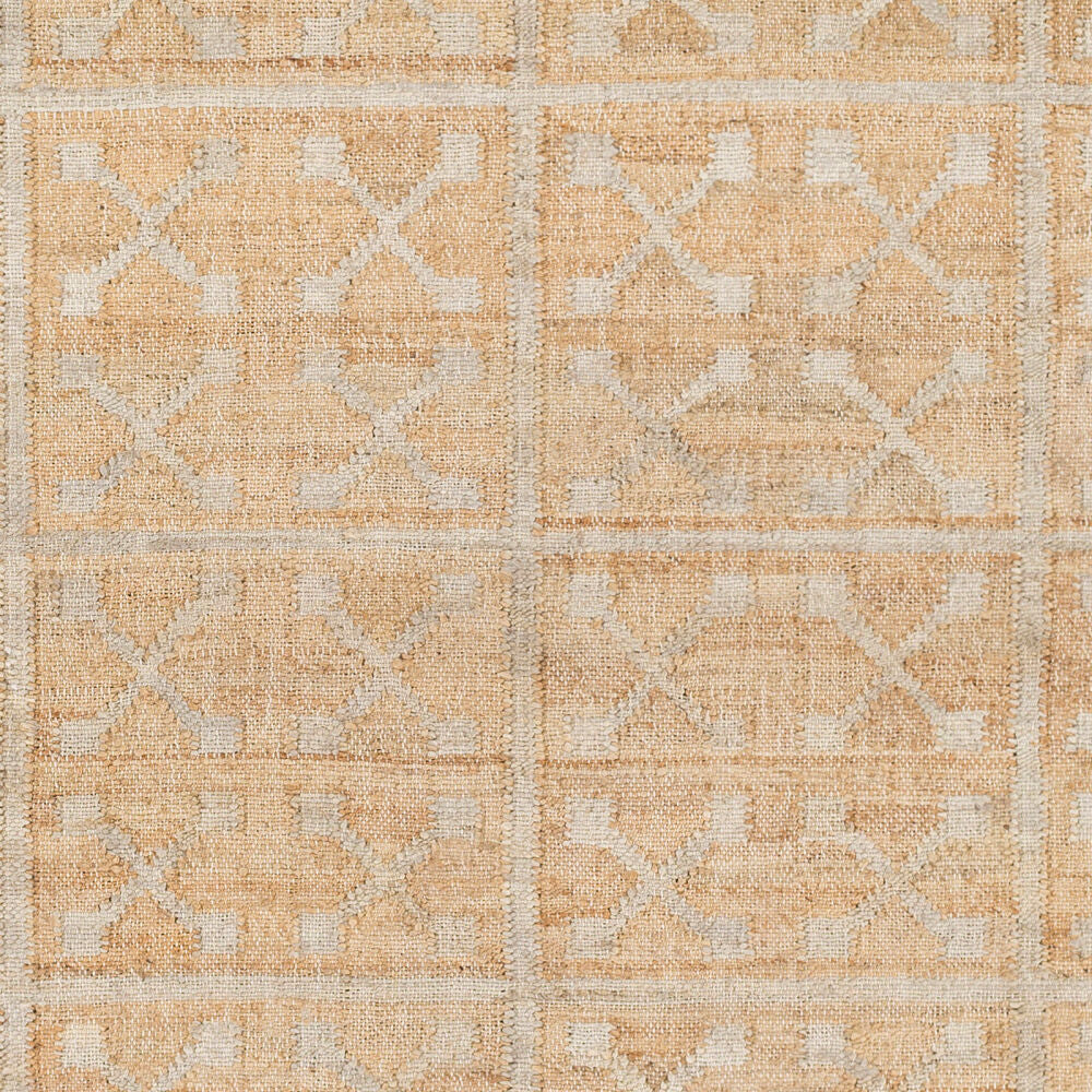Laural Cream/Tan Handmade Rug LRL-6016 - swatch