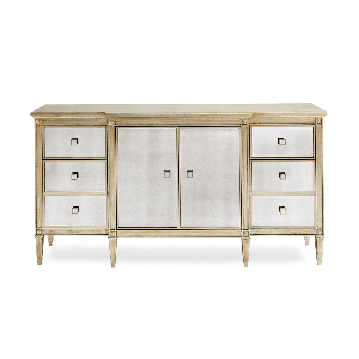La-Dee-Dah Antique Mirror Dresser 74" by Caracole