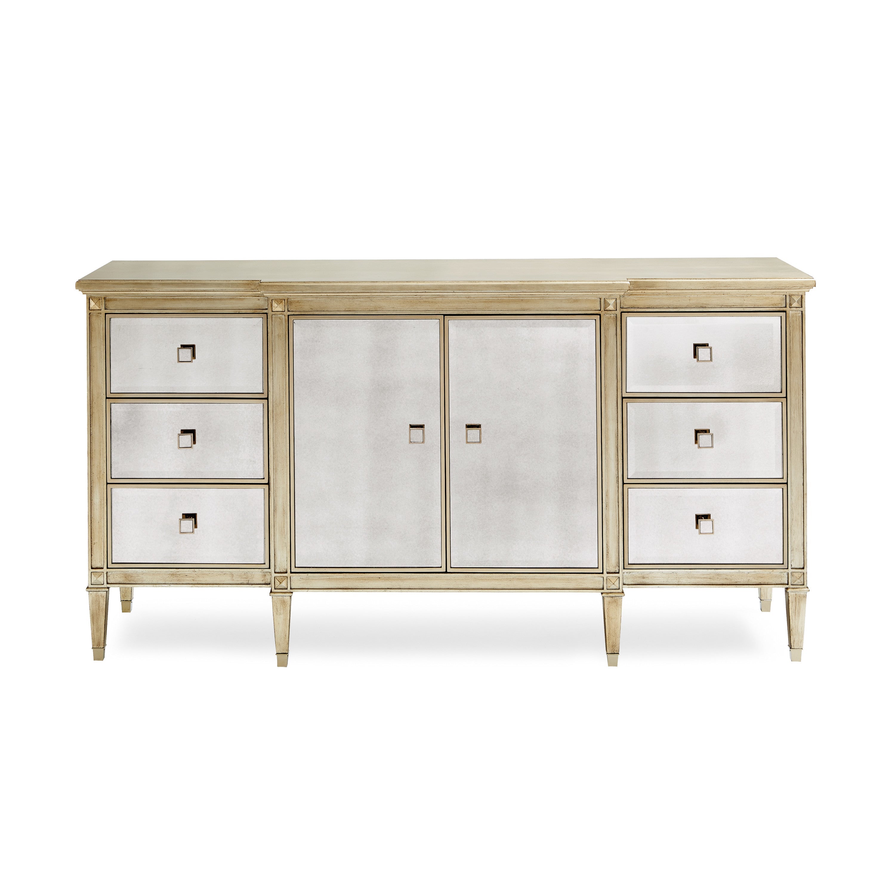 La-Dee-Dah Antique Mirror Dresser 74" by Caracole