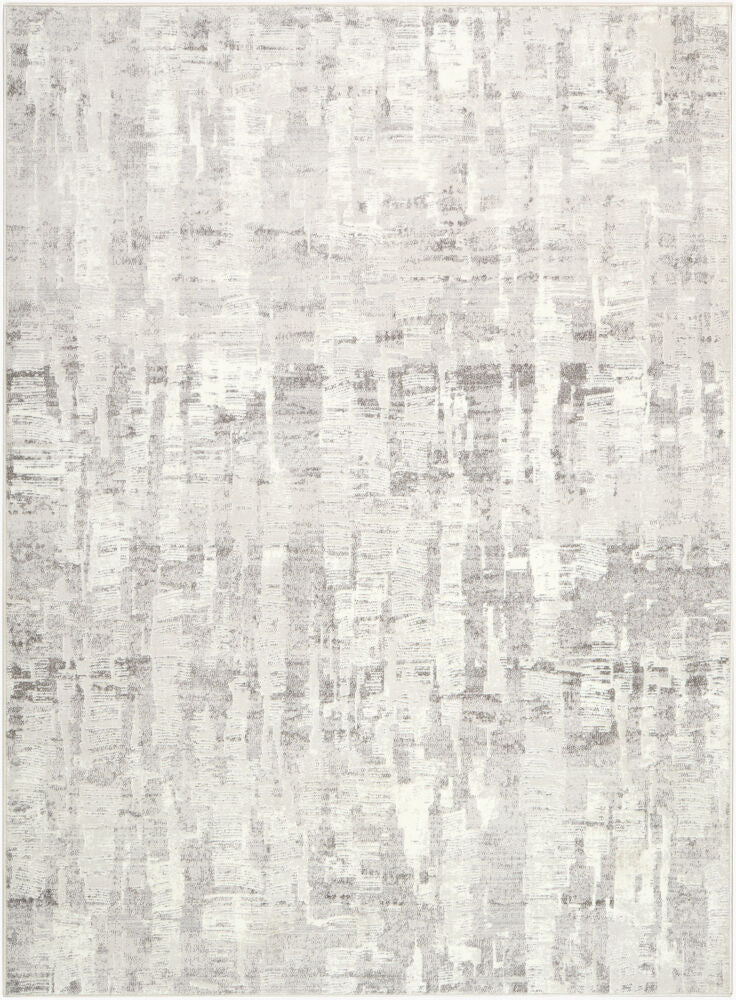 Lorenz Gray/Light Sage Machine Woven Rug - 5'3" x 7'