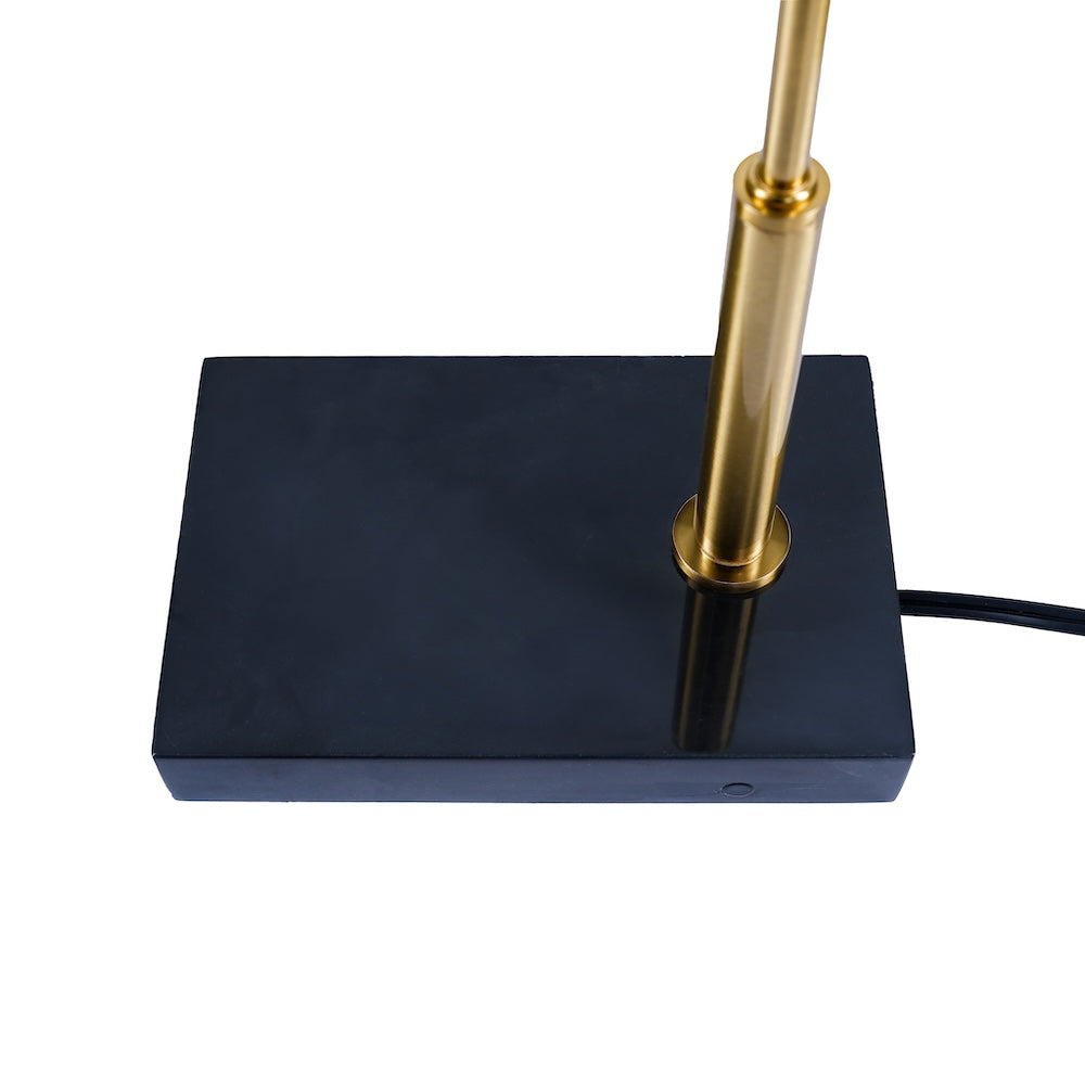 Lumora Table Lamp | Adjustable Black and Gold Desk Lighting