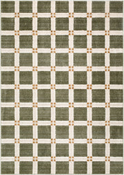 La Luna Light Brown/Olive Machine Woven Rug LUU-2309 - 5'3" x 7'