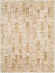 La Luna Light Gray/Taupe Machine Woven Rug - 5'3" x 7'