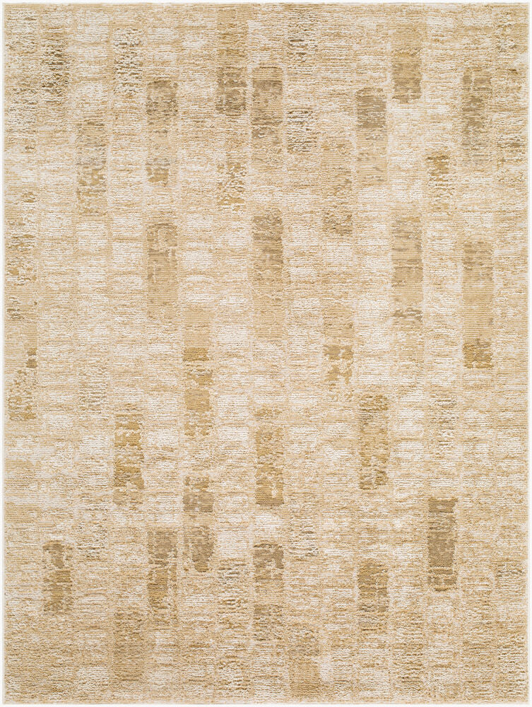 La Luna Light Gray/Taupe Machine Woven Rug - 5'3" x 7'