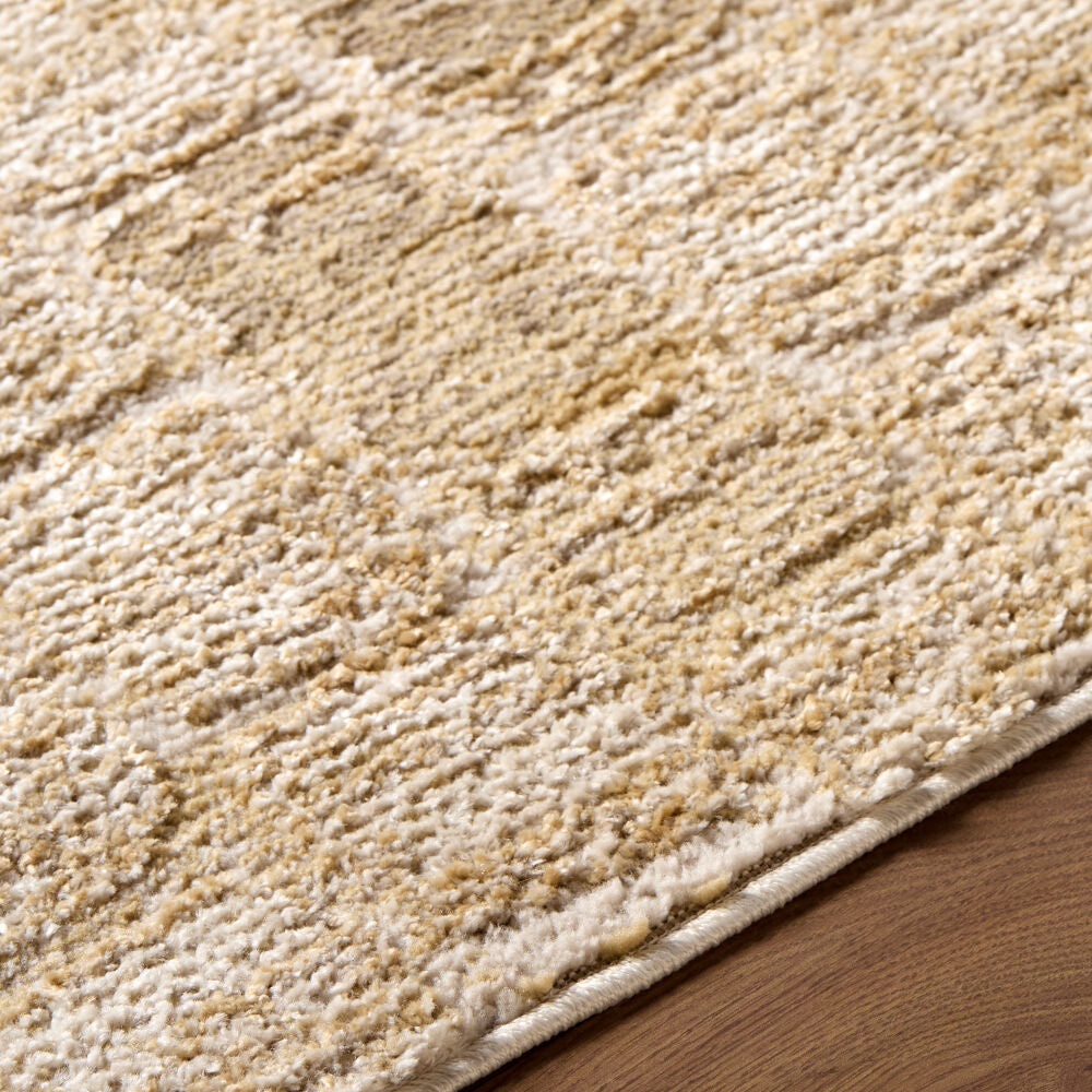 La Luna Light Gray/Taupe Machine Woven Rug - texture