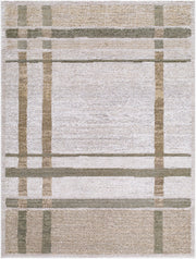 La Luna Dark Brown/Taupe Machine Woven Rug LUU-2314 - 5'3" x 7'