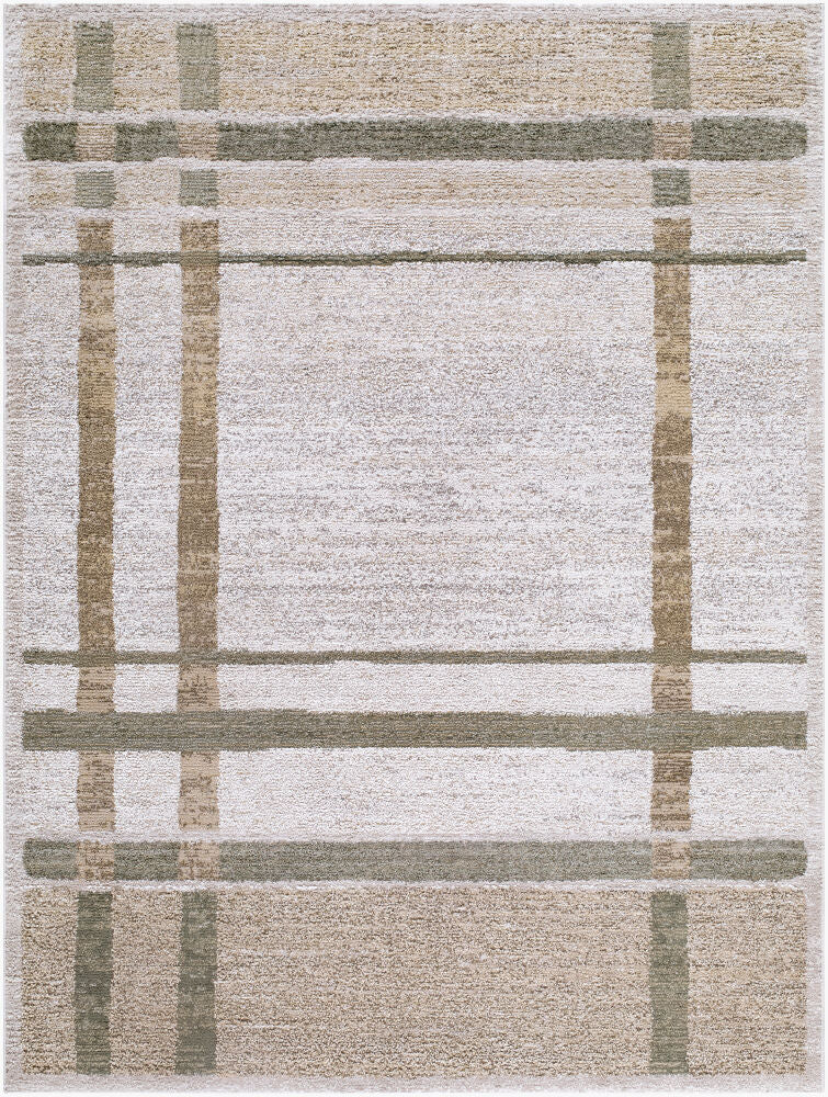 La Luna Dark Brown/Taupe Machine Woven Rug LUU-2314 - 5'3" x 7'