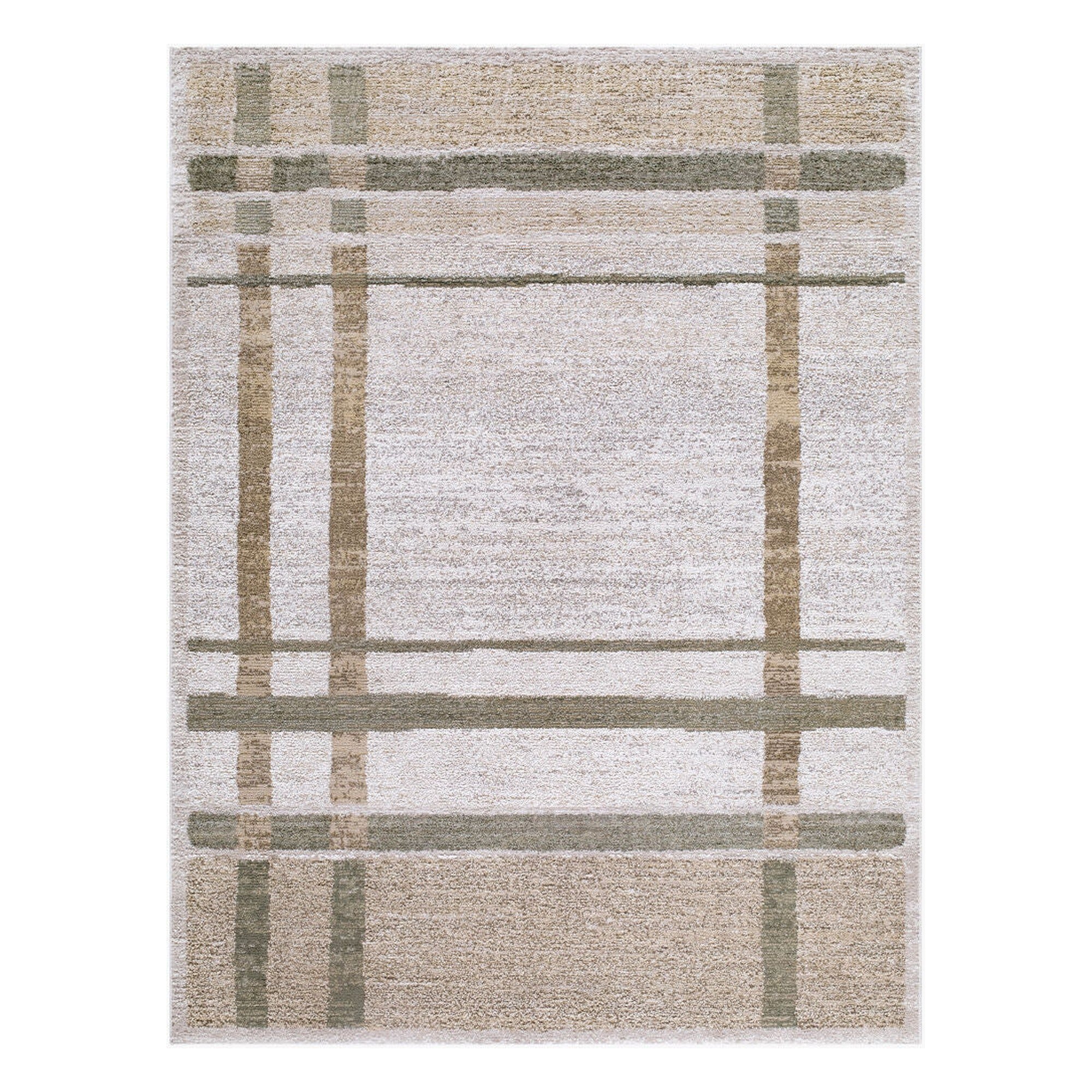 La Luna Dark Brown/Taupe Machine Woven Rug LUU-2314 - 5'3" x 7'