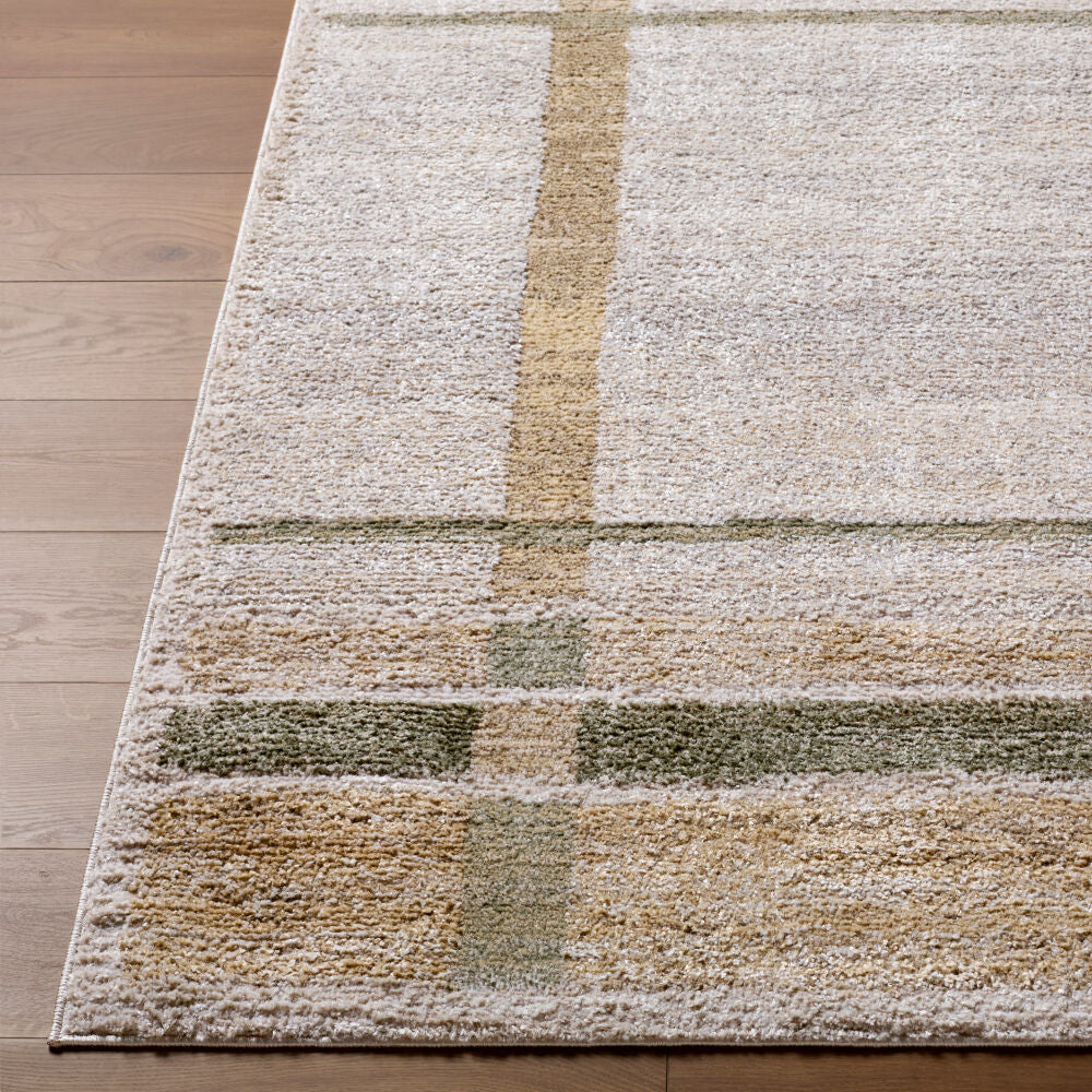 La Luna Dark Brown/Taupe Machine Woven Rug LUU-2314 - front