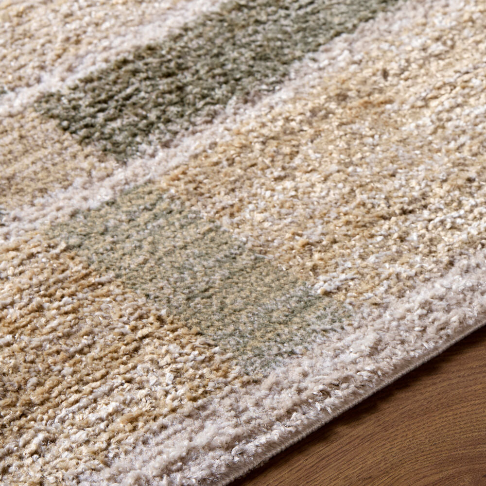 La Luna Dark Brown/Taupe Machine Woven Rug LUU-2314 - texture