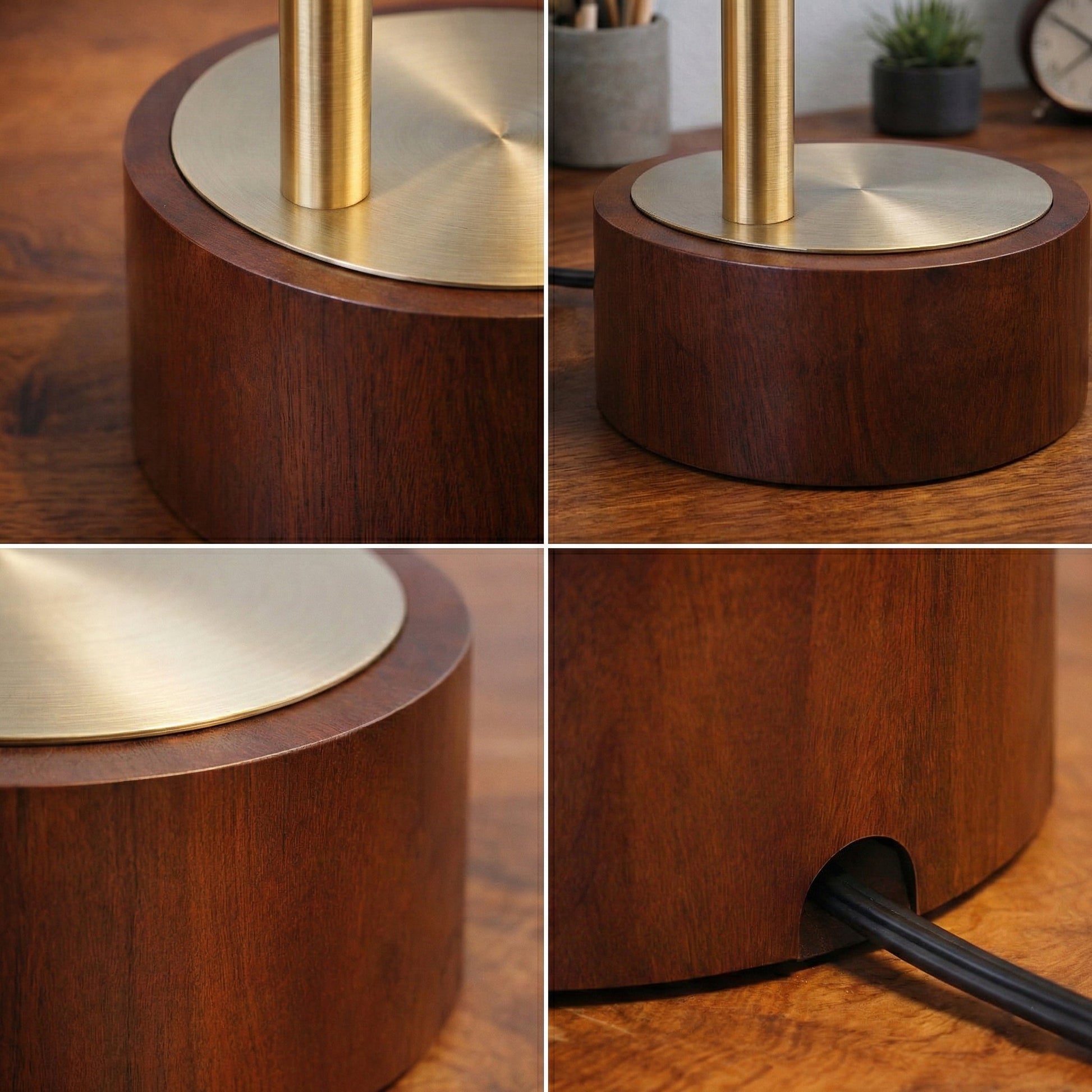Luxeray Table Lamp | Brushed Gold Arch and Glass Globe