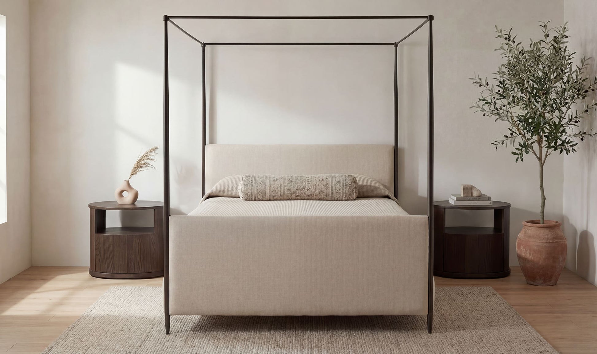 Viola King Bed Beige by Moe's Home Collection - view 4
