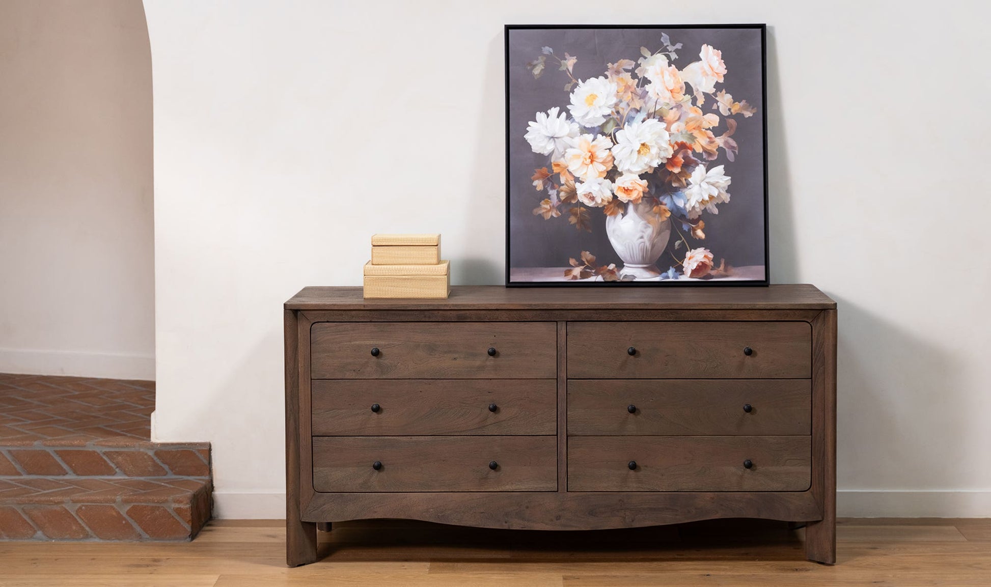 Mabel 6 Drawer Dresser Dark Brown by Moe's Home Collection - view 8