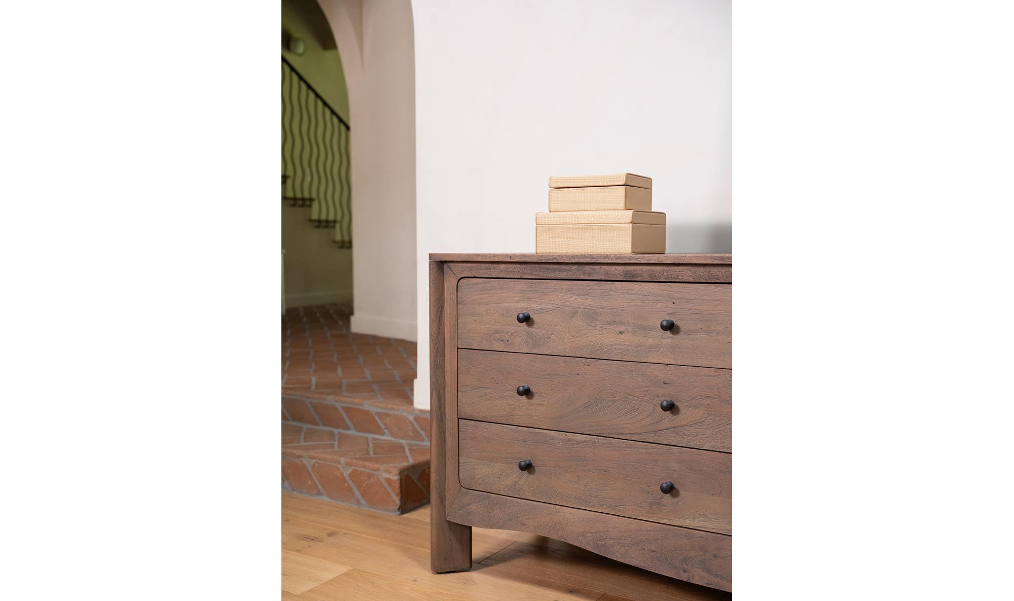 Mabel 6 Drawer Dresser Dark Brown by Moe's Home Collection - view 9