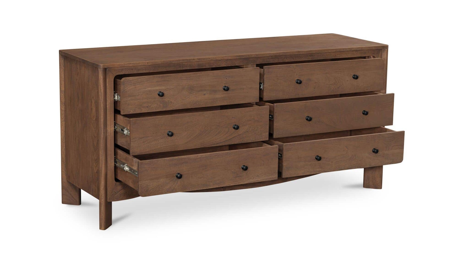Mabel 6 Drawer Dresser Dark Brown by Moe's Home Collection - view 14