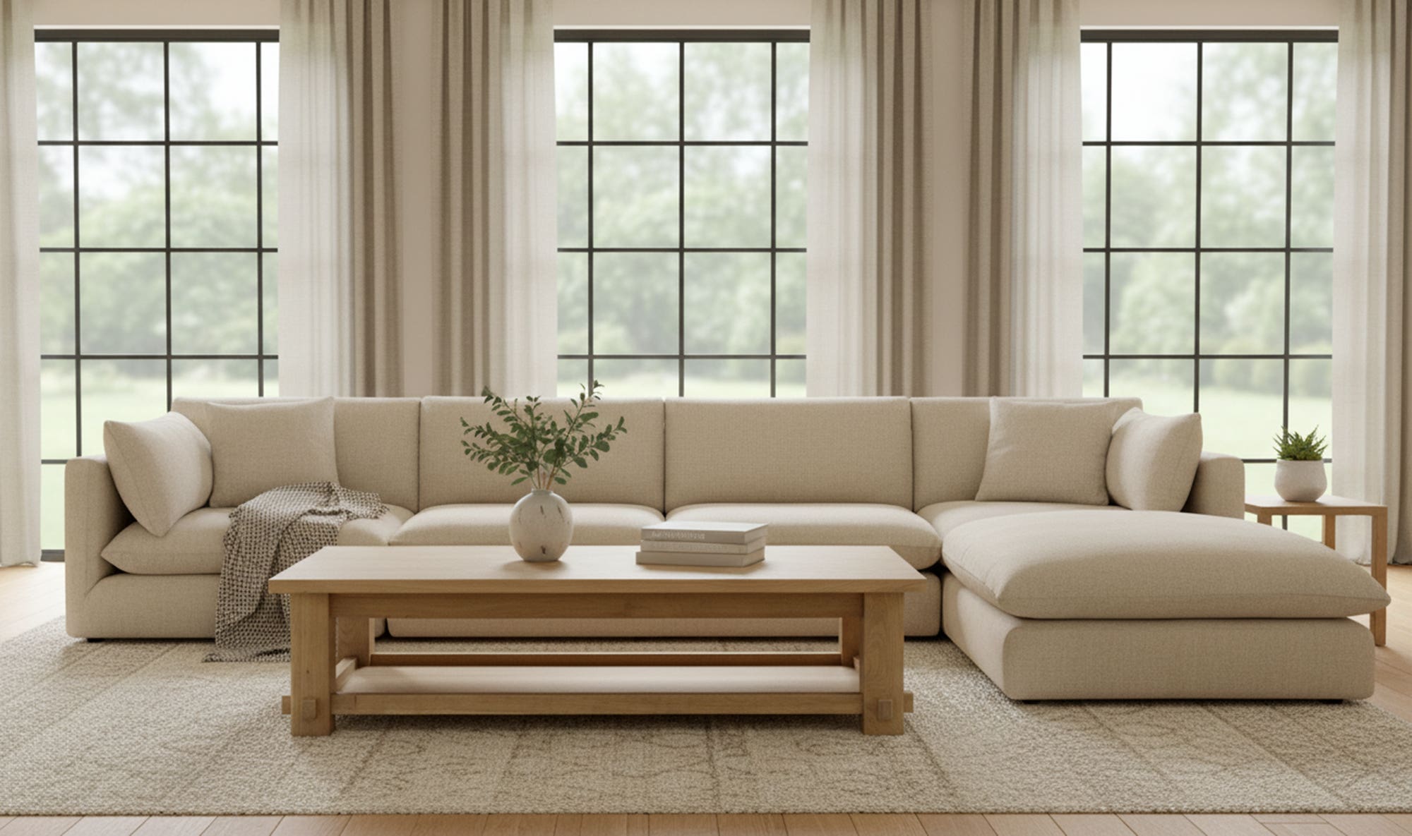 Morey Coffee Table Natural by Moe's Home Collection - view 3