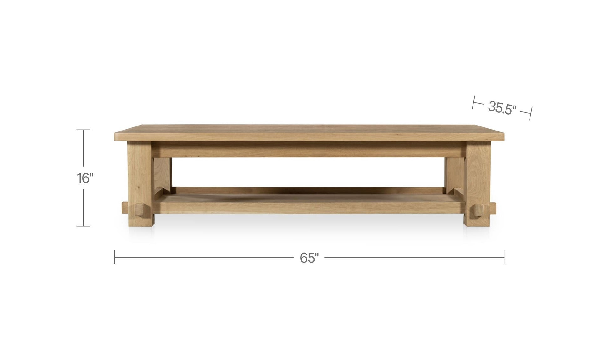 Morey Coffee Table Natural by Moe's Home Collection - view 9