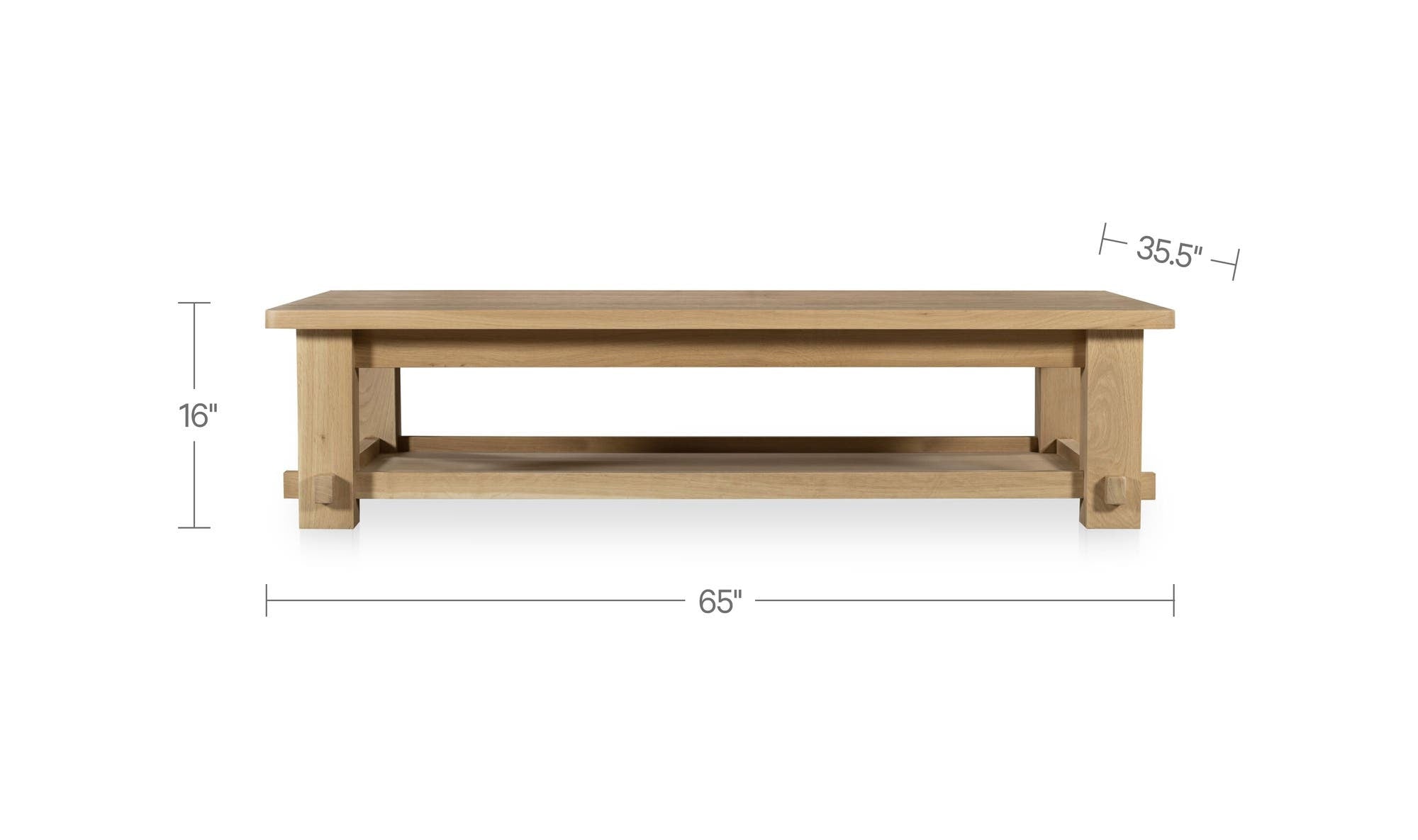 Morey Coffee Table Natural by Moe's Home Collection - view 9