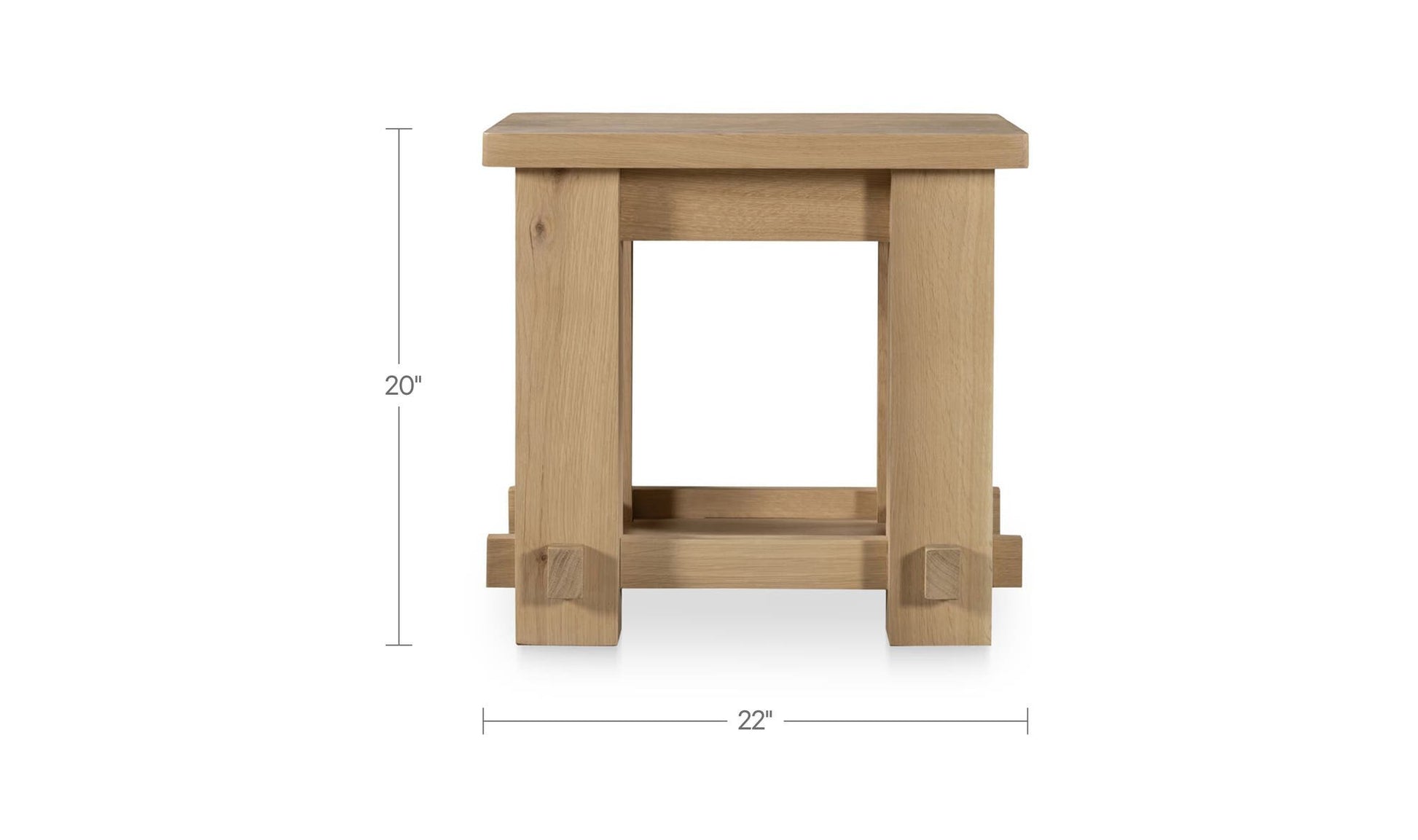 Morey Side Table Natural by Moe's Home Collection - view 9