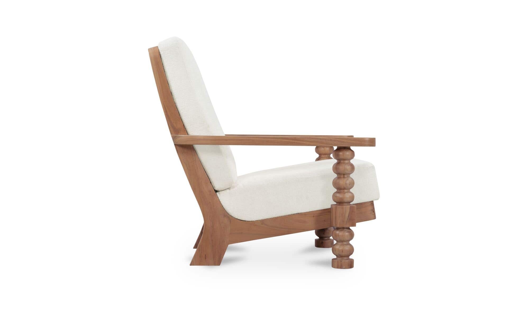 Ingrid Accent Chair Off White by Moe's Home Collection - view 6
