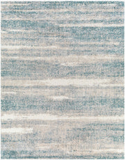 Lyra Shag Blue/Medium Gray Machine Woven Rug - 2' x 2'11"