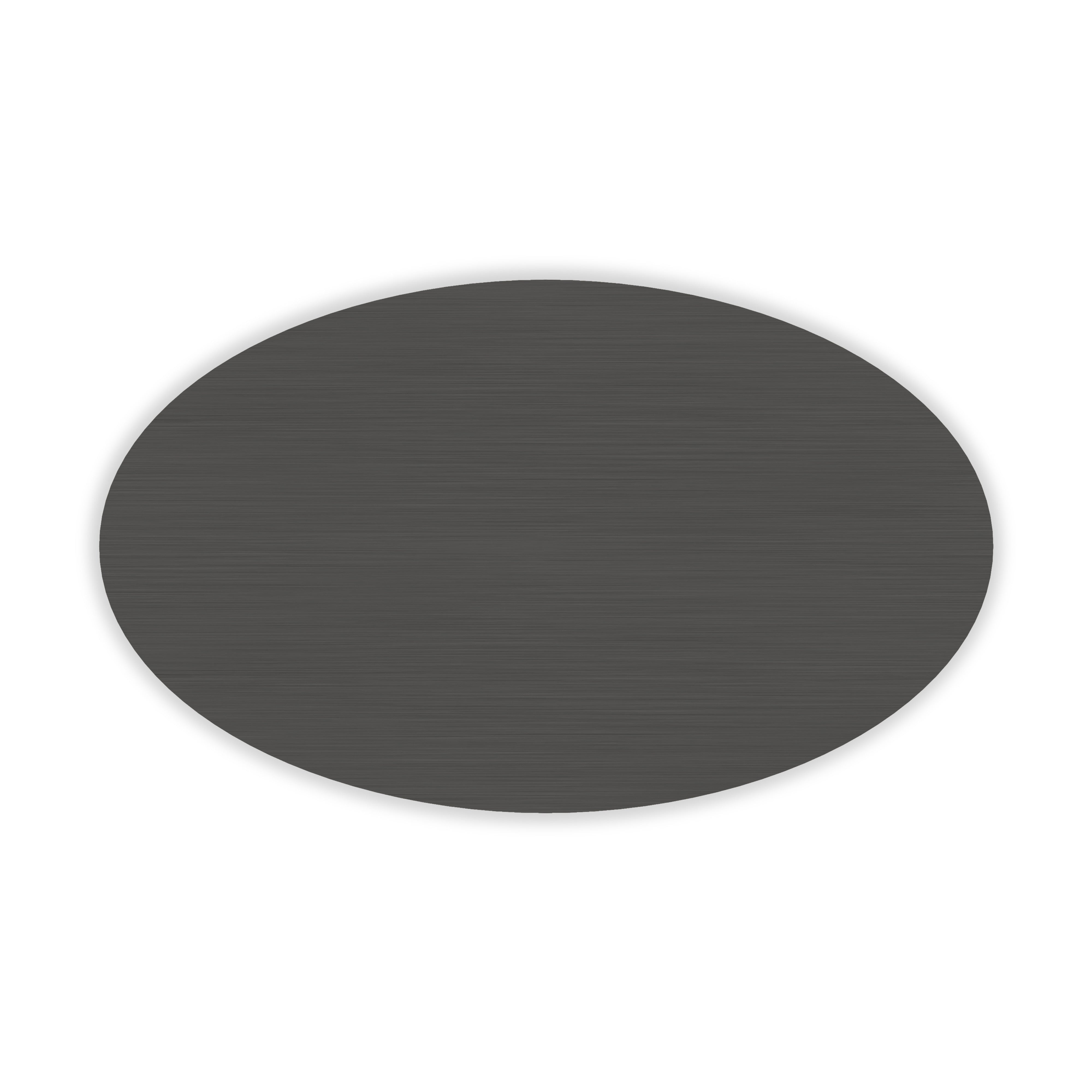 Adele Oval Cocktail Table Almost Black 38.75" by Caracole - view 5