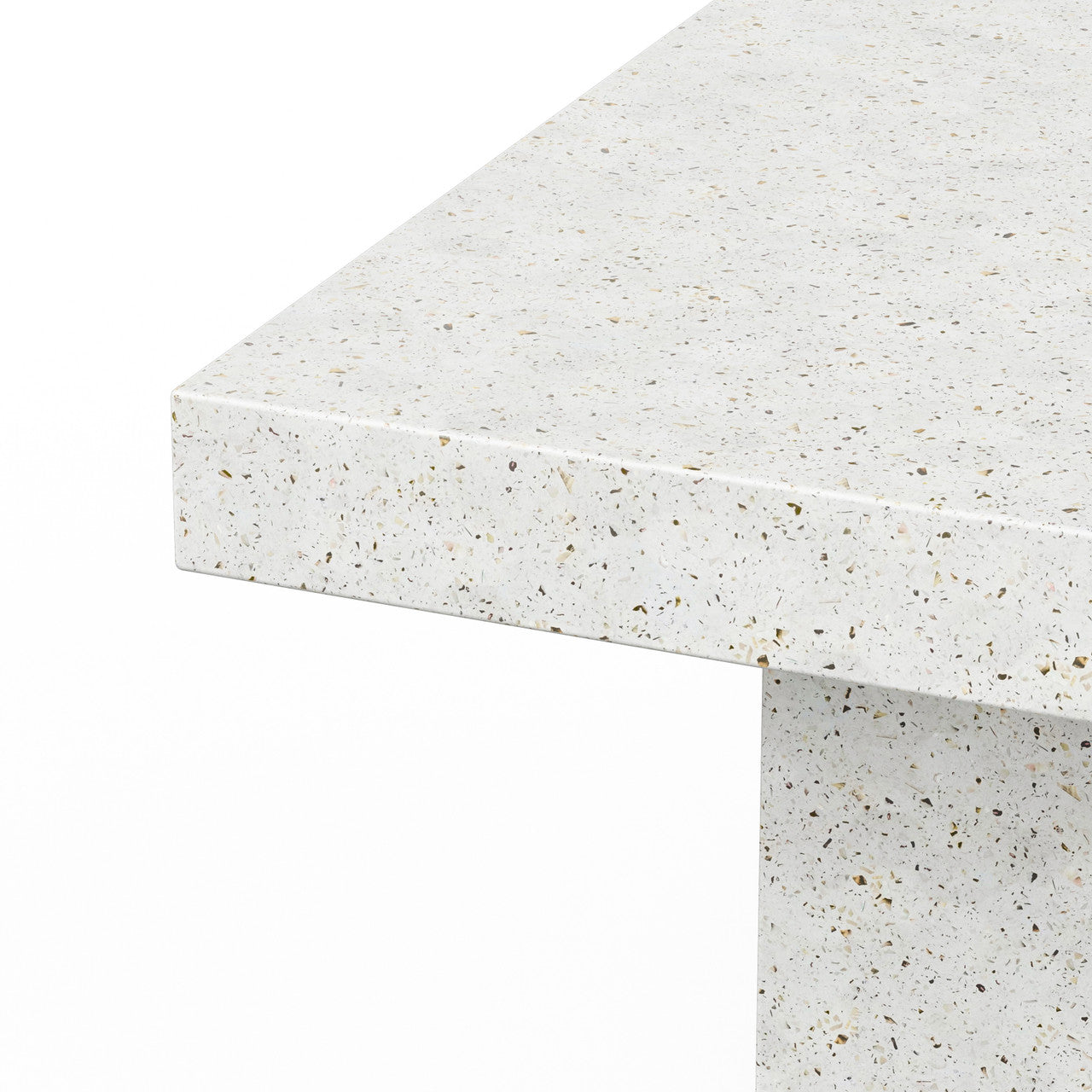 Mixx - Elcor Dining Table - 35.5" x 70.75" - Ivory Terrazzo