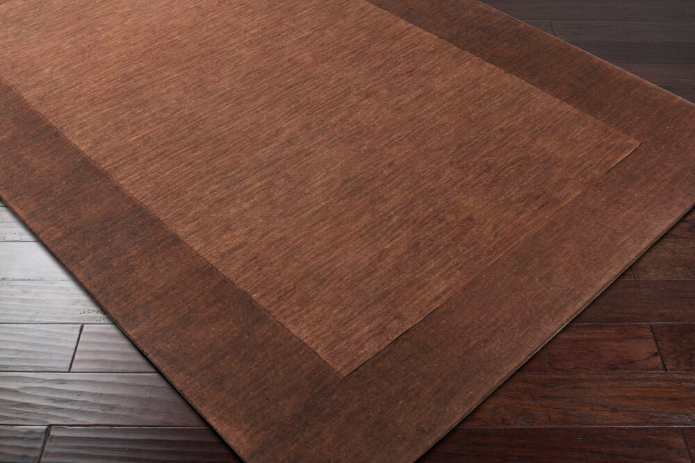 Mystique Dark Brown Handmade Rug - corner