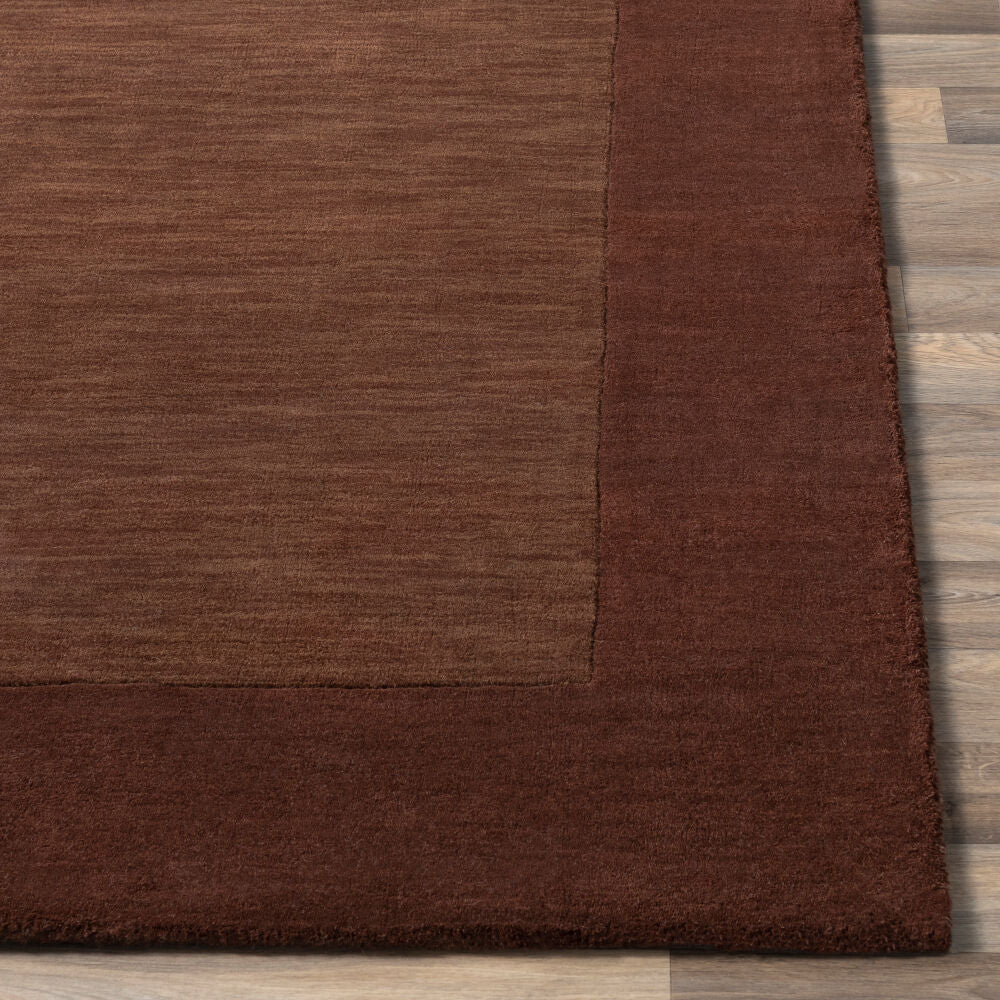 Mystique Dark Brown Handmade Rug - front