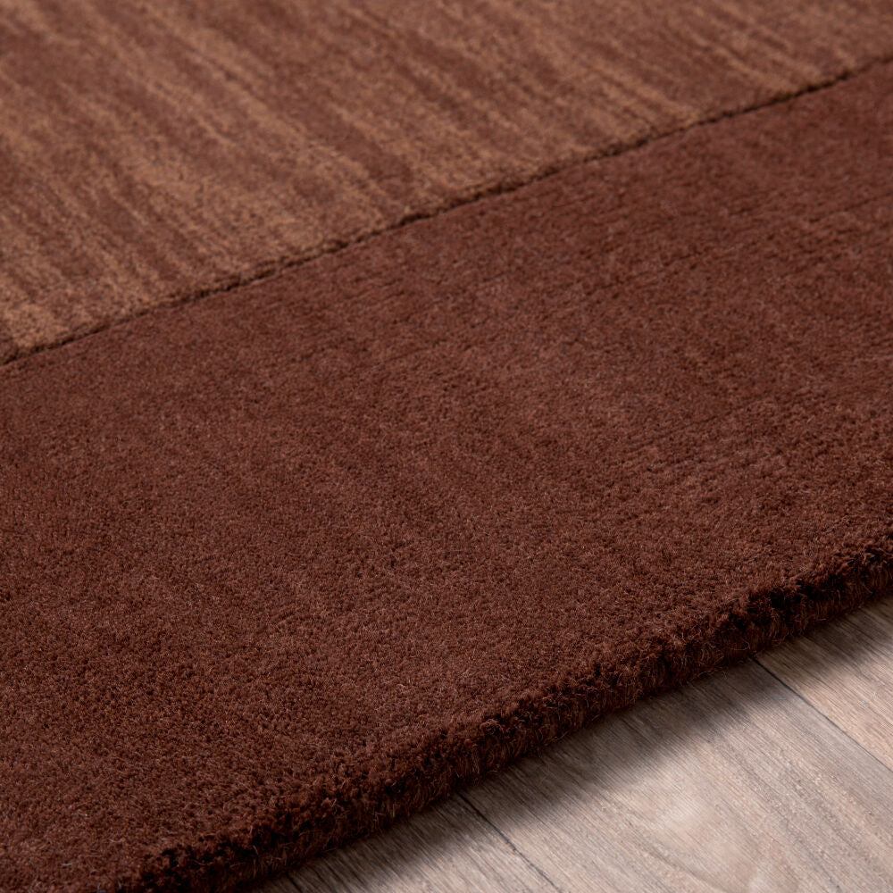 Mystique Dark Brown Handmade Rug - texture