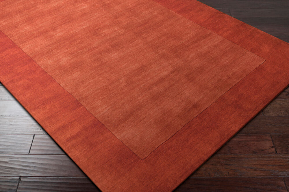 Mystique Rust Handmade Rug - corner