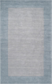 Mystique Ice Blue/Medium Gray Handmade Rug - 12' x 15'