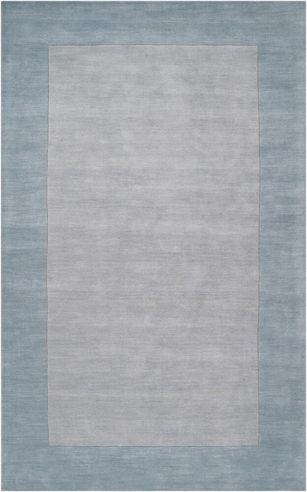 Mystique Ice Blue/Medium Gray Handmade Rug - 12' x 15'