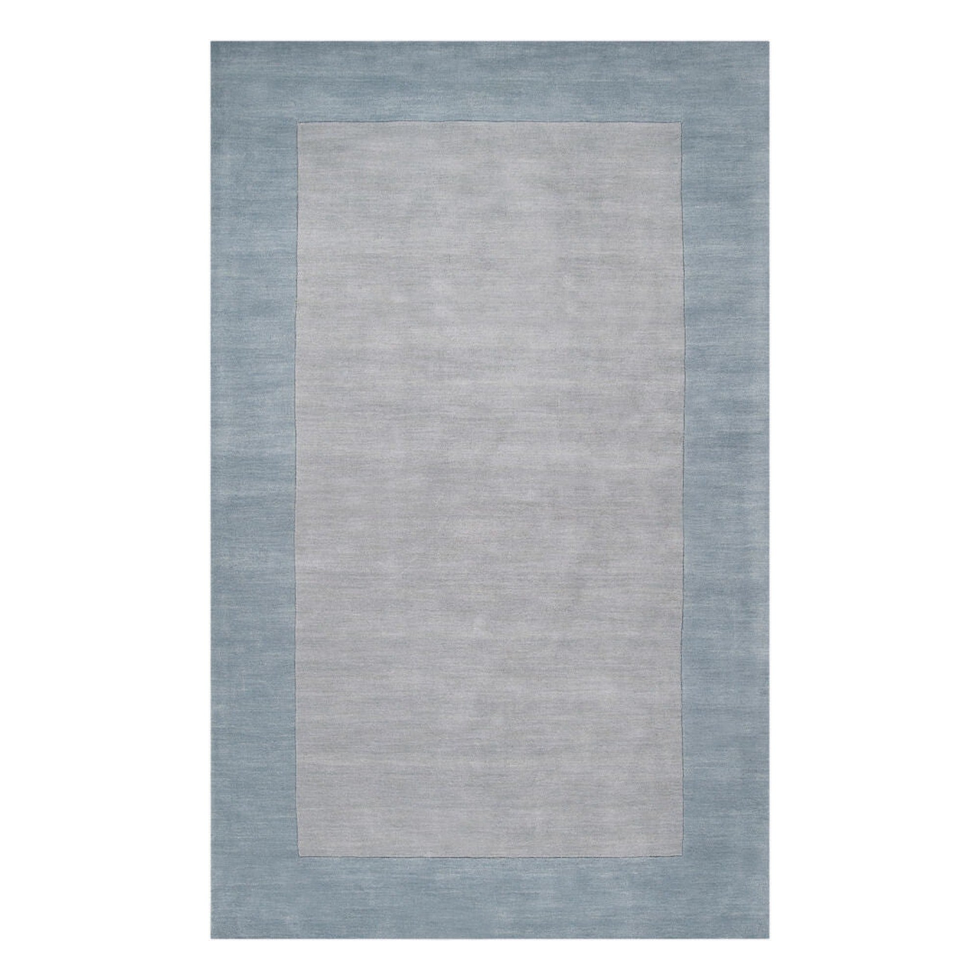 Mystique Ice Blue/Medium Gray Handmade Rug - 12' x 15'
