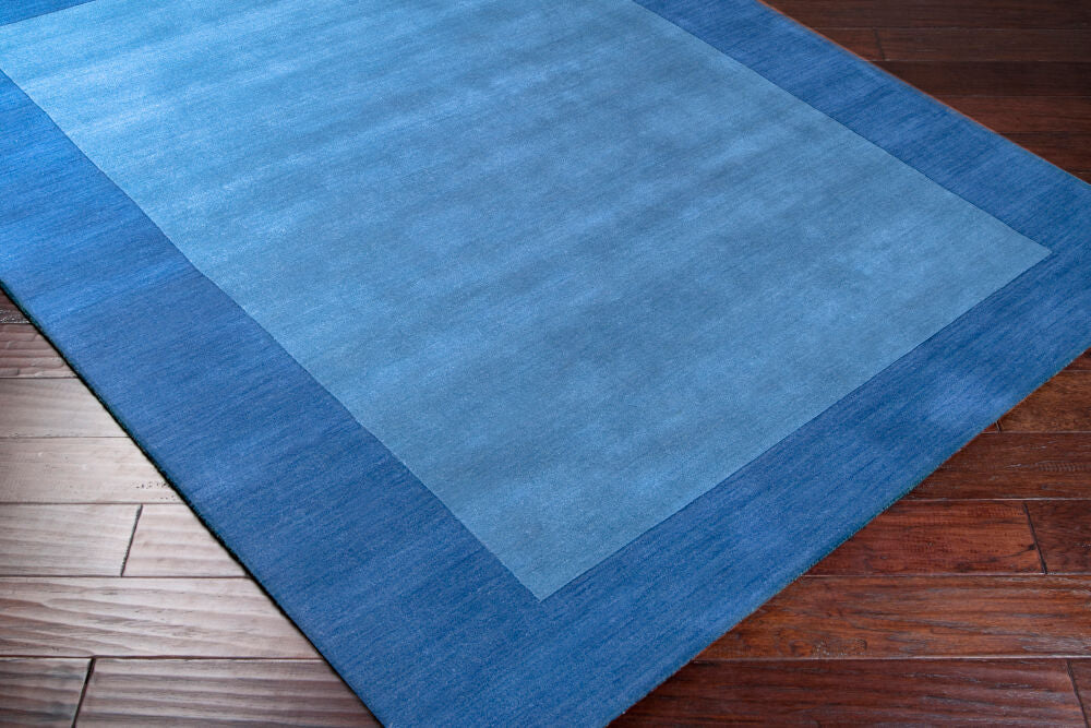 Mystique Dark Blue Handmade Rug M-308 - corner