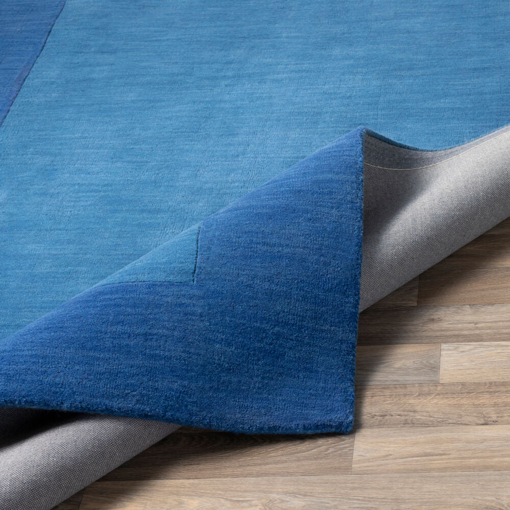 Mystique Dark Blue Handmade Rug M-308 - fold