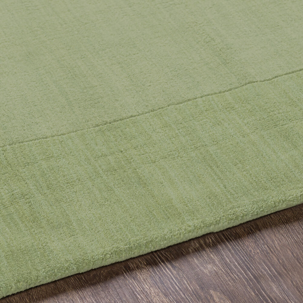 Mystique Medium Green Handmade Rug - texture