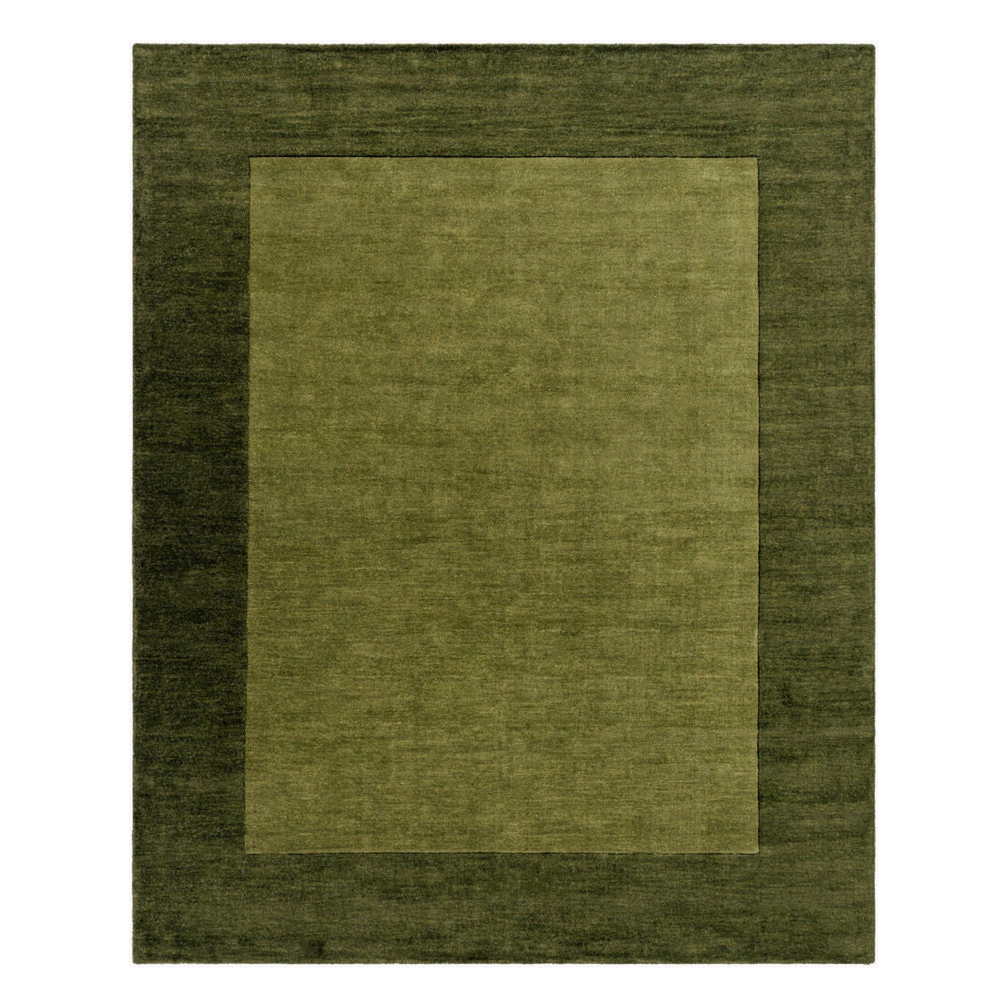 Mystique Dark Green/Olive Handmade Rug - 12' x 15'