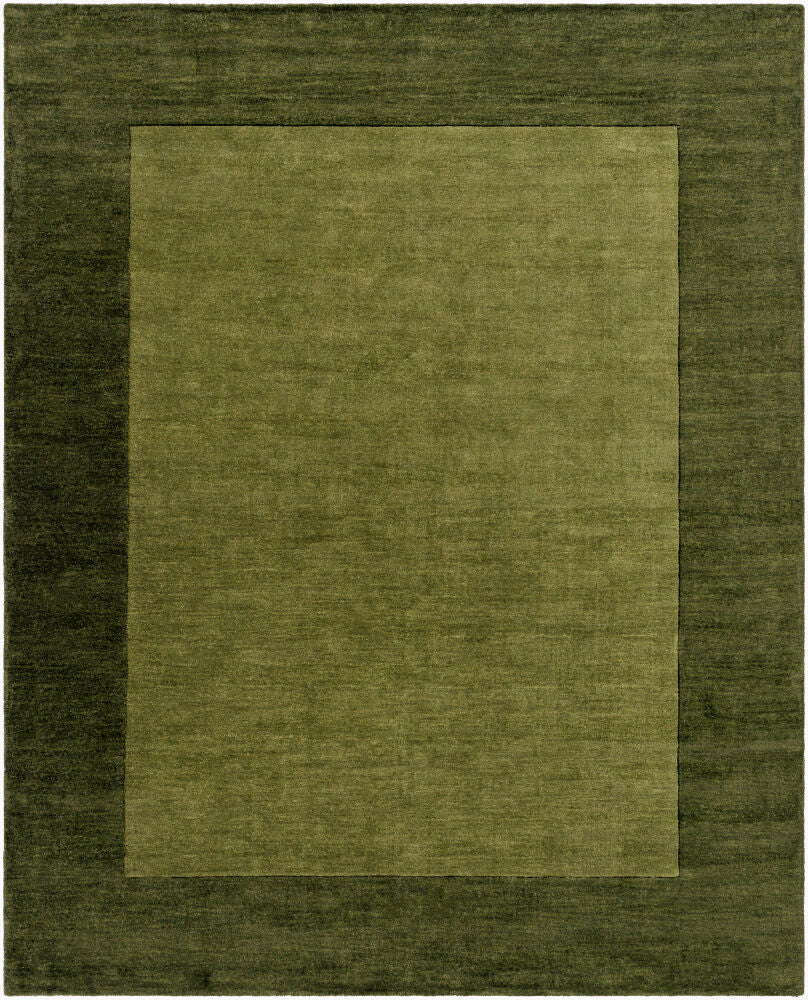 Mystique Dark Green/Olive Handmade Rug - 12' x 15'